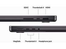 Charger l&#39;image dans la galerie, APPLE MacBook Pro 14&quot; M3 Pro 1 TB Space Black 2023 QWERTZU (MRX43SM/A) - 14,2 pouces - 18 GB - M3 Pro
