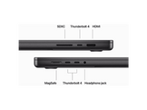 APPLE MacBook Pro 16" M3 Pro 512 GB Space Black QWERTZU (MRW13SM/A) - 16,2 pouces - 18 GB - M3 Pro