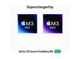 APPLE MacBook Pro 16" M3 Pro 512 GB Space Black QWERTZU (MRW13SM/A) - 16,2 pouces - 18 GB - M3 Pro