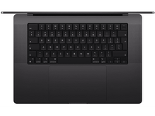 Charger l&#39;image dans la galerie, Vue de dessus d&#39;un ordinateur portable noir avec clavier et pavé tactile.
