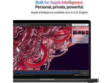 Charger l&#39;image dans la galerie, MacBook Pro affichant une interface d&#39;application, texte : Conçu pour Apple Intelligence.
