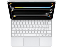 Charger l&#39;image dans la galerie, Clavier blanc avec une tablette affichant un écran coloré.
