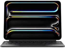 Tablette noire avec clavier. L