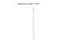 Apple Pencil blanc sur fond noir, simple et épuré.