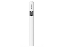 Charger l'image dans la galerie, Apple Pencil blanc dans son étui. Le stylet a un petit logo Apple et un détail vert.
