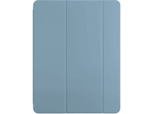Charger l&#39;image dans la galerie, Housse d&#39;iPad bleu clair fermée, montrant trois panneaux verticaux.
