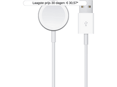 APPLE Watch Câble Magnétique USB-A 1 M Blanc (MW6A3ZM/A )