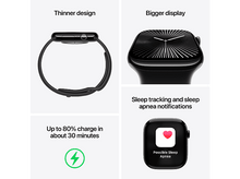 Charger l&#39;image dans la galerie, APPLE Watch S10 GPS 42 mm Boîtier Aluminum Jet Black, Bracelet Ink Sport Loop (MWWK3QF/A)
