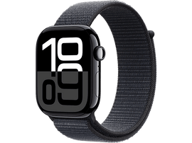 APPLE Watch S10 GPS 42 mm Boîtier Aluminum Jet Black, Bracelet Ink Sport Loop (MWWK3QF/A)