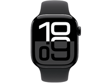 Charger l&#39;image dans la galerie, APPLE Watch S10 GPS 42 mm Boîtier Aluminum Jet Black, Bracelet Rubber M/L (MWWF3QF/A)
