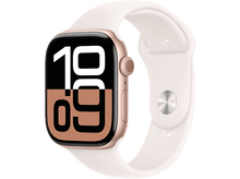 Charger l&#39;image dans la galerie, APPLE Watch S10 GPS 42 mm Boîtier Aluminum Rose Gold, Bracelet Rubber S/M (MWWH3QF/A)
