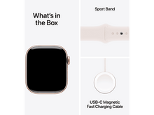 Charger l&#39;image dans la galerie, APPLE Watch S10 GPS 42 mm Boîtier Aluminum Rose Gold, Bracelet Rubber S/M (MWWH3QF/A)
