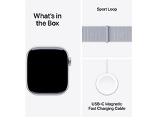 Charger l&#39;image dans la galerie, APPLE Watch S10 GPS 42 mm Boîtier Aluminum Silver, Bracelet Blue Cloud Sport Loop (MWWG3QF/A)
