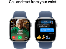 Charger l&#39;image dans la galerie, APPLE Watch S10 GPS 42 mm Boîtier Aluminum Silver, Bracelet Denim Sport M/L (MWWD3QF/A) Smartwatch Silver
