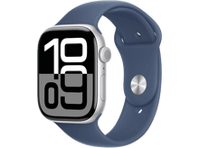 Charger l&#39;image dans la galerie, APPLE Watch S10 GPS 42 mm Boîtier Aluminum Silver, Bracelet Denim Sport M/L (MWWD3QF/A)
