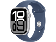 Charger l&#39;image dans la galerie, APPLE Watch S10 GPS 42 mm Boîtier Aluminum Silver, Bracelet Denim Sport M/L (MWWD3QF/A) Smartwatch Silver
