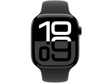 Charger l&#39;image dans la galerie, APPLE Watch S10 GPS 46 mm Boîtier Aluminum Jet Black, Bracelet Black Sport S/M (MWWR3QF/A)
