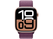 Charger l&#39;image dans la galerie, APPLE Watch S10 GPS 46 mm Boîtier Aluminum Rose Gold, Bracelet Plum Sport Loop (MWXD3QF/A)
