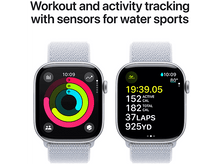 Charger l&#39;image dans la galerie, APPLE Watch S10 GPS 46 mm Boîtier Aluminum Silver, Bracelet Blue Cloud Sport Loop (MWWP3QF/A)
