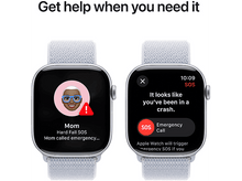 Charger l&#39;image dans la galerie, APPLE Watch S10 GPS 46 mm Boîtier Aluminum Silver, Bracelet Blue Cloud Sport Loop (MWWP3QF/A) Smartwatch Silver
