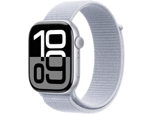 Charger l&#39;image dans la galerie, APPLE Watch S10 GPS 46 mm Boîtier Aluminum Silver, Bracelet Blue Cloud Sport Loop (MWWP3QF/A) Smartwatch Silver

