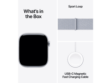 Charger l&#39;image dans la galerie, APPLE Watch S10 GPS 46 mm Boîtier Aluminum Silver, Bracelet Blue Cloud Sport Loop (MWWP3QF/A)
