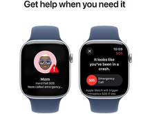 Charger l&#39;image dans la galerie, APPLE Watch S10 GPS 46 mm Boîtier Aluminum Silver, Bracelet Denim Sport M/L (MWWN3QF/A) Smartwatch Silver
