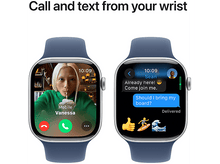 Charger l&#39;image dans la galerie, APPLE Watch S10 GPS 46 mm Boîtier Aluminum Silver, Bracelet Denim Sport M/L (MWWN3QF/A) Smartwatch Silver
