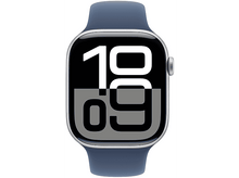 Charger l&#39;image dans la galerie, APPLE Watch S10 GPS 46 mm Boîtier Aluminum Silver, Bracelet Denim Sport S/M (MWWM3QF/A) Smartwatch Silver
