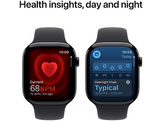 APPLE Watch S10 GPS 46 mm Boîtier Aluminum Jet Black, Bracelet Black Sport S/M (MWWR3QF/A)