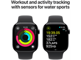 APPLE Watch S10 GPS 46 mm Boîtier Aluminum Jet Black, Bracelet Black Sport S/M (MWWR3QF/A)