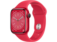 APPLE Watch S8 GPS 41 mm Boîtier Aluminium (PRODUCT)RED, Bracelet Sport (PRODUCT)RED Regular (MNP73NF/A)