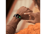 APPLE Watch S8 GPS 41 mm Boîtier Aluminium Argent, Bracelet Sport Blanc Regular (MP6K3NF/A)