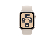 Charger l&#39;image dans la galerie, APPLE Watch SE GPS 40 mm Boîtier aluminium Starlight, Bracelet Sport Band Starlight - S/M (MR9U3QF/A)
