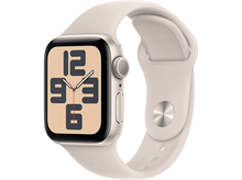 Charger l&#39;image dans la galerie, APPLE Watch SE GPS 40 mm Boîtier aluminium Starlight, Bracelet Sport Band Starlight - S/M (MR9U3QF/A)
