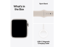 Charger l&#39;image dans la galerie, APPLE Watch SE GPS 40 mm Boîtier aluminium Starlight, Bracelet Sport Band Starlight - S/M (MR9U3QF/A)
