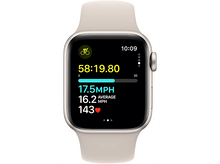 Charger l&#39;image dans la galerie, APPLE Watch SE GPS 40 mm Boîtier aluminium Starlight, Bracelet Sport Band Starlight - S/M (MR9U3QF/A)
