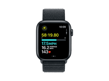 Charger l&#39;image dans la galerie, APPLE Watch SE GPS 44 mm Boîtier aluminium Midnight, Bracelet Sport Loop Midnight (MREA3QF/A) Smartwatch Noir
