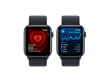 Charger l&#39;image dans la galerie, APPLE Watch SE GPS 44 mm Boîtier aluminium Midnight, Bracelet Sport Loop Midnight (MREA3QF/A) Smartwatch Noir
