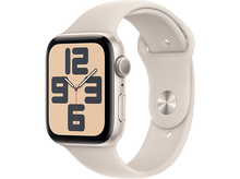 Charger l&#39;image dans la galerie, APPLE Watch SE GPS 44 mm Boîtier aluminium Starlight, Bracelet Sport Band Starlight - M/L (MRE53QF/A)
