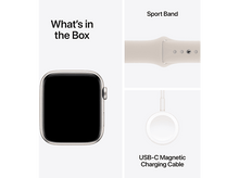 Charger l&#39;image dans la galerie, APPLE Watch SE GPS 44 mm Boîtier aluminium Starlight, Bracelet Sport Band Starlight - M/L (MRE53QF/A)
