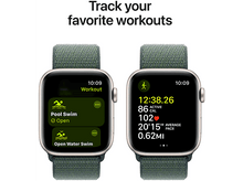 Charger l&#39;image dans la galerie, APPLE Watch SE GPS 44mm Starlight Aluminium Case Lake Green Sport Loop
