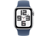APPLE Watch SE GPS + Cellular 40mm Silver Aluminium Case Denim Sport Band S/M