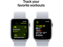 Charger l&#39;image dans la galerie, APPLE Watch SE GPS + Cellular 44mm Silver Aluminium Case Blue Cloud Sport Loop
