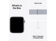 Charger l&#39;image dans la galerie, APPLE Watch SE GPS + Cellular 44mm Silver Aluminium Case Blue Cloud Sport Loop
