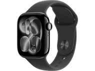 APPLE Watch Series 11 GPS - 42 mm Jet Black Aluminium Case - Black Sport Band S/M