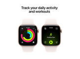 APPLE Watch Series 11 GPS - 42mm Rose Gold Aluminium Case - Light Blush Sport Band S/M
