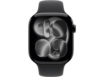APPLE Watch Series 11 GPS - 46mm Jet Black Aluminium Case - Black Sport Band S/M