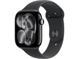 APPLE Watch Series 11 GPS - 46mm Jet Black Aluminium Case - Black Sport Band S/M