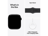 APPLE Watch Series 11 GPS - 46mm Jet Black Aluminium Case - Black Sport Band S/M